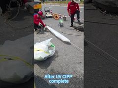 効率的な UV CIPP 非溝型下水道改修
