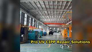 非開削パイプ修理用の高度な UV CIPP 装置