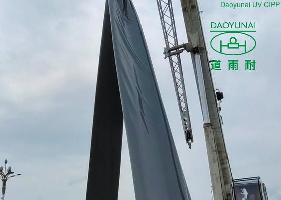 下水道は設置されている紫外線治されたCIPPはさみ金のぬれた物質的な未加工建築業者の地下を掘ること治さなかった