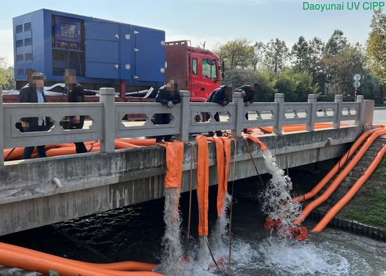 高流量・高揚程ステンレス製排水ポンプ（ディーゼル発電機付き、洪水対策用）