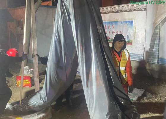 超大型UVレイナーDN1650×65mの長さで 青島山東に設置されました